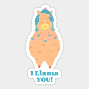 Llama Lover Cute Sticker